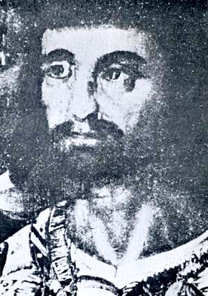 A picture of a painting of Juan Diego